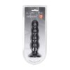 Quad Rattle Liquid Silicone Anal Plug - XL - Black